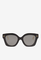 Tory Burch Miller Pushed Square Sunglasses Gray 0TY7201U 0-198887