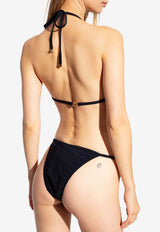 Dolce & Gabbana DG Logo Halterneck Bikini Black O8B76J ONO12-N0000