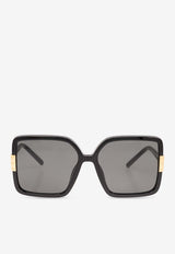 Tory Burch Eleanor Square Sunglasses Gray 0TY9075U 0-196487