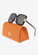 Tory Burch Eleanor Square Sunglasses Gray 0TY9075U 0-196487
