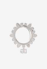 Dolce & Gabbana Rhinestone Embellished Ear Cuff Silver WEQ2Y3 W1111-87655