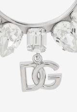 Dolce & Gabbana Rhinestone Embellished Ear Cuff Silver WEQ2Y3 W1111-87655