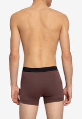 Tom Ford Logo Waistband Boxers Brown T4LC31040 0-206