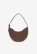 Etro Small Arnica Paisley Jacquard Hobo Bag Brown WP1I0002 AA001-M0019