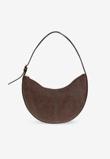 Etro Medium Arnica Paisley Jacquard Hobo Bag Brown WP1I0001 AA001-M0019