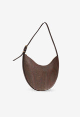 Etro Medium Arnica Paisley Jacquard Hobo Bag Brown WP1I0001 AA001-M0019