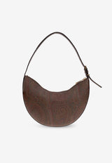 Etro Medium Arnica Paisley Jacquard Hobo Bag Brown WP1I0001 AA001-M0019