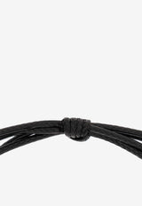 Dolce & Gabbana DG Logo Brass Bracelet Black WBP5L1 W1111-N0012
