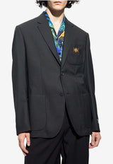 Single-Breasted Wool Blazer