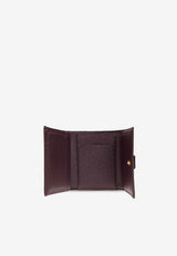 Dolce & Gabbana Logo Plaque Leather Wallet Purple BI0770 A1001-8M073