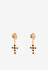 Dolce & Gabbana Cross Clip-On Earrings Gold WEQ4S3 W1111-N0011