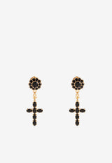Dolce & Gabbana Cross Clip-On Earrings Gold WEQ4S3 W1111-N0011