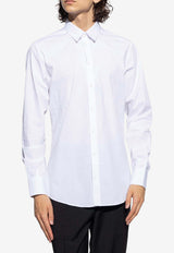 Dolce & Gabbana Embroidered Buttoned Shirt White G5EJ0T GG826-W0800