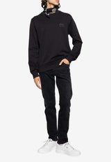 Dolce & Gabbana Logo Plaque Crewneck Sweatshirt Black G9ABJT G7F2G-N0000