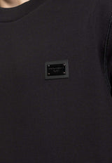 Dolce & Gabbana Logo Plaque Crewneck Sweatshirt Black G9ABJT G7F2G-N0000