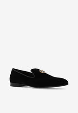 Medusa Velvet Loafers