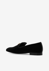 Medusa Velvet Loafers