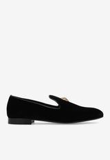 Medusa Velvet Loafers