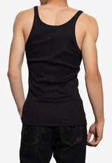 Dolce & Gabbana Ribbed Crewneck Tank Top Black G8PA8T FU7AV-N0000