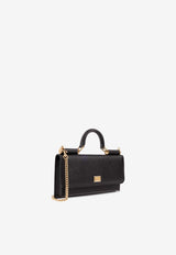 Dolce & Gabbana Mini Dauphine Print Leather Handbag Black BI3280 A1001-80999
