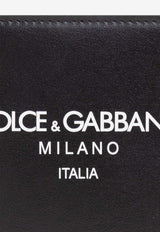 Dolce & Gabbana Logo Print Leather Wallet Black BP1321 AN244-HNII7