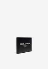 Dolce & Gabbana Logo Print Leather Wallet Black BP1321 AN244-HNII7