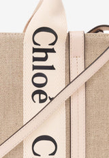 Chloé Small Woody Tote Bag Beige CHC22AS397 I26-6J5