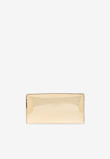 Jimmy Choo Emmie Mirrored-Effect Clutch Bag Gold EMMIE MIF-GOLD