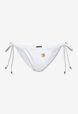 Dolce & Gabbana DG Logo Tie Bikini Briefs White DÓŁ O2A01J ONO12-W0800