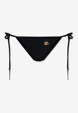 Dolce & Gabbana DG Logo Tie Bikini Briefs Black DÓŁ O2A01J ONO12-N0000