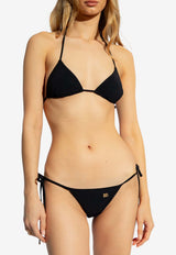 Dolce & Gabbana DG Logo Tie Bikini Briefs Black DÓŁ O2A01J ONO12-N0000