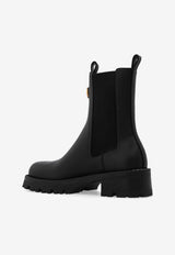 Medusa Leather Chelsea Boots
