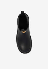 Medusa Leather Chelsea Boots