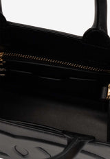 Dolce & Gabbana Embossed DG Logo Leather Shoulder Bag Black BB7479 AW576-80999