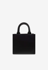 Dolce & Gabbana Embossed DG Logo Leather Shoulder Bag Black BB7479 AW576-80999