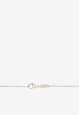 Dolce & Gabbana Logo Charm Rosary Necklace Silver WNP7S2 W1111-N0012