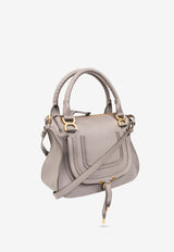Chloé Medium Marcie Calf Leather Shoulder Bag Gray CHC22AS660 I31-053