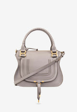 Chloé Medium Marcie Calf Leather Shoulder Bag Gray CHC22AS660 I31-053