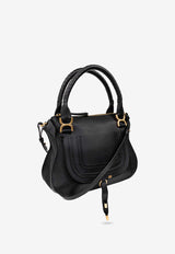 Chloé Medium Marcie Calf Leather Shoulder Bag Black CHC22AS660 I31-001