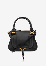 Chloé Medium Marcie Calf Leather Shoulder Bag Black CHC22AS660 I31-001