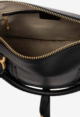 Chloé Medium Marcie Calf Leather Shoulder Bag Black CHC22AS660 I31-001
