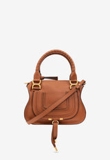 Chloé Small Marcie Calf Leather Bag Brown CHC22AS628 I31-25M