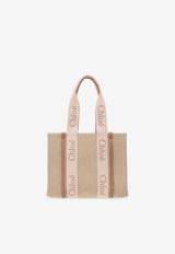 Chloé Medium Woody Tote Bag Beige CHC23AS383 L17-26Y
