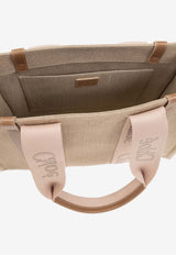 Chloé Medium Woody Tote Bag Beige CHC23AS383 L17-26Y