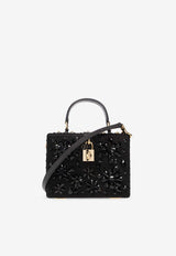 Dolce & Gabbana Crystal Embellished Dolce Box Handbag Black BB5970 AR441-8S485
