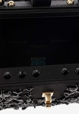 Dolce & Gabbana Crystal Embellished Dolce Box Handbag Black BB5970 AR441-8S485