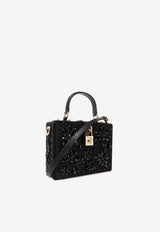 Dolce & Gabbana Crystal Embellished Dolce Box Handbag Black BB5970 AR441-8S485