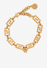 Greca Medusa Pendant Bracelet