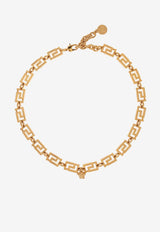 Greca Medusa Pendant Necklace