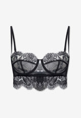 Dolce & Gabbana Underwire Lace Bra Black O1F40T ONO68-N0000